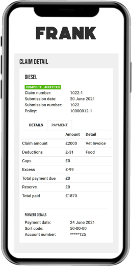 View claim payment details